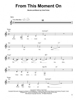 page one of From This Moment On (from Kiss Me, Kate) (Pro Vocal)