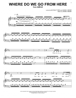 page one of Where Do We Go From Here (from Amélie The Musical) (Piano & Vocal)