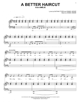 page one of A Better Haircut (from Amélie The Musical) (Piano & Vocal)
