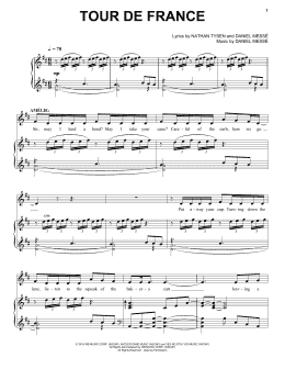 page one of Tour De France (from Amélie The Musical) (Piano & Vocal)