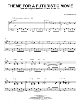 page one of Theme For A Futuristic Movie (Piano Solo)