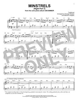 page one of Minstrels (Night Part 3) (Piano Solo)