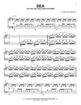 page one of Sea (Piano Solo)