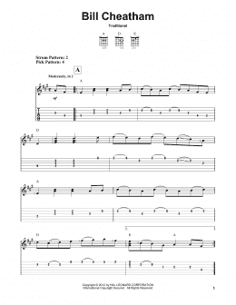 page one of Bill Cheatham (Easy Guitar Tab)