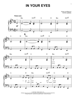 page one of In Your Eyes (Easy Piano)