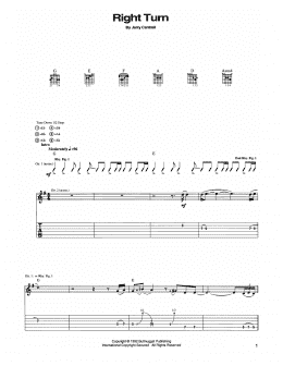page one of Right Turn (Guitar Tab)