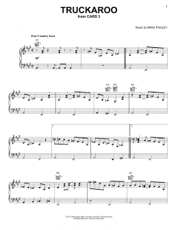 page one of Truckaroo (Piano, Vocal & Guitar Chords (Right-Hand Melody))