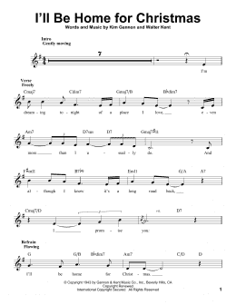 page one of I'll Be Home For Christmas (Pro Vocal)
