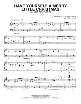 page one of Have Yourself A Merry Little Christmas [Jazz version] (Piano Solo)