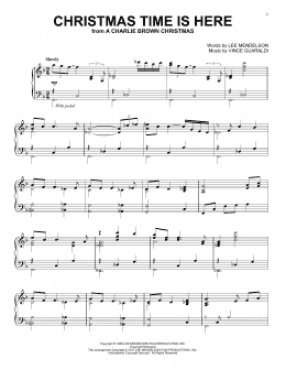 page one of Christmas Time Is Here [Jazz version] (Piano Solo)