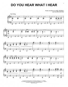 page one of Do You Hear What I Hear [Jazz version] (Piano Solo)