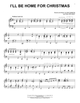 page one of I'll Be Home For Christmas [Jazz version] (Piano Solo)