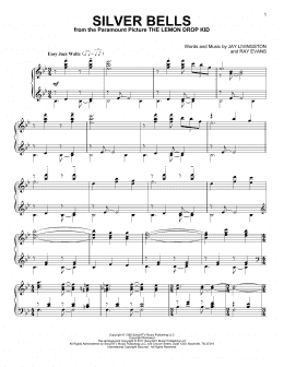 page one of Silver Bells [Jazz version] (Piano Solo)