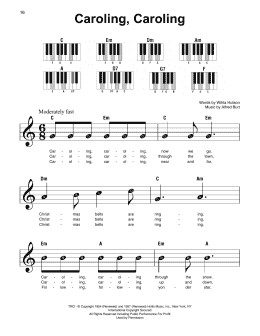 page one of Caroling, Caroling (Super Easy Piano)