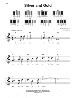 page one of Silver And Gold (Super Easy Piano)