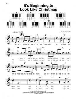 page one of It's Beginning To Look Like Christmas (Super Easy Piano)