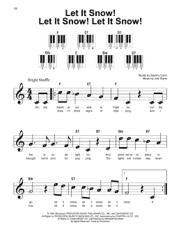 page one of Let It Snow! Let It Snow! Let It Snow! (Super Easy Piano)