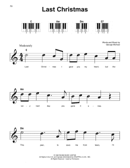 page one of Last Christmas (Super Easy Piano)