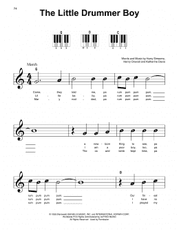 page one of The Little Drummer Boy (Super Easy Piano)