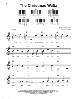 page one of The Christmas Waltz (Super Easy Piano)