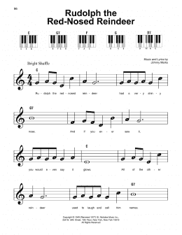 page one of Rudolph The Red-Nosed Reindeer (Super Easy Piano)