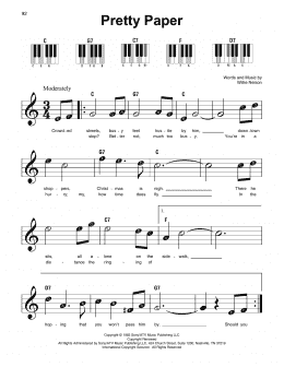 page one of Pretty Paper (Super Easy Piano)