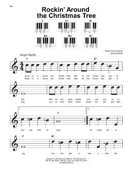 page one of Rockin' Around The Christmas Tree (Super Easy Piano)