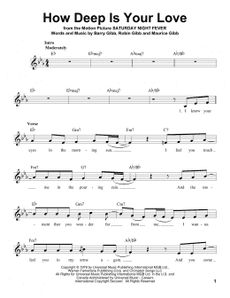 page one of How Deep Is Your Love (Pro Vocal)