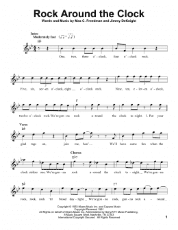 page one of Rock Around The Clock (Pro Vocal)