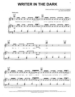 page one of Writer In The Dark (Piano, Vocal & Guitar Chords (Right-Hand Melody))