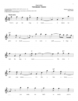 page one of (You've Got) The Magic Touch (Easy Lead Sheet / Fake Book)