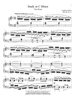 page one of Study In C Minor, Op. 47, No. 20 (Piano Solo)