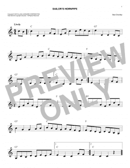page one of Sailors Hornpipe (Lead Sheet / Fake Book)