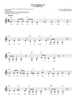 page one of Pick Yourself Up (Lead Sheet / Fake Book)