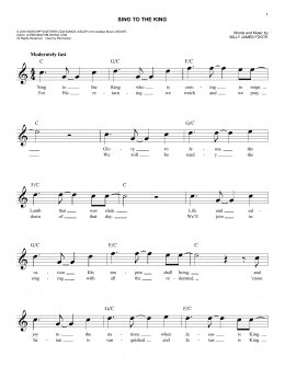 page one of Sing To The King (Lead Sheet / Fake Book)