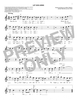 page one of Let God Arise (Easy Lead Sheet / Fake Book)