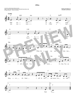 page one of Still (Lead Sheet / Fake Book)