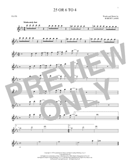 page one of 25 Or 6 To 4 (Flute Solo)