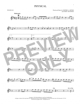 page one of Physical (Tenor Sax Solo)