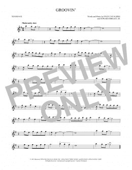 page one of Groovin' (Tenor Sax Solo)