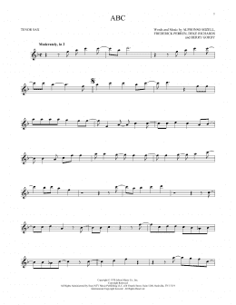 page one of ABC (Tenor Sax Solo)