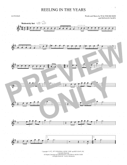 page one of Reeling In The Years (Alto Sax Solo)