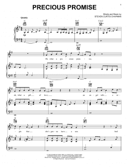 page one of Precious Promise (Piano, Vocal & Guitar Chords (Right-Hand Melody))