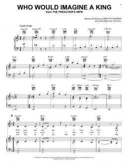 page one of Who Would Imagine A King (Piano, Vocal & Guitar Chords (Right-Hand Melody))