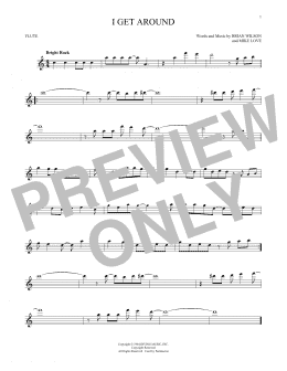 page one of I Get Around (Flute Solo)