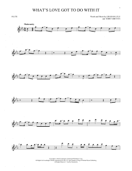 page one of What's Love Got To Do With It (Flute Solo)