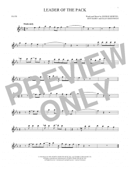 page one of Leader Of The Pack (Flute Solo)