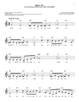 page one of Small Fry (Lead Sheet / Fake Book)