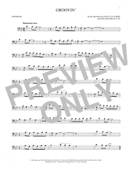 page one of Groovin' (Trombone Solo)