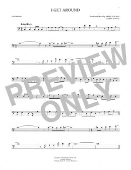 page one of I Get Around (Trombone Solo)
